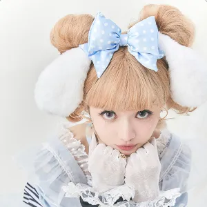 Cinnamoroll Ears KC With Polka Dots Bowknot