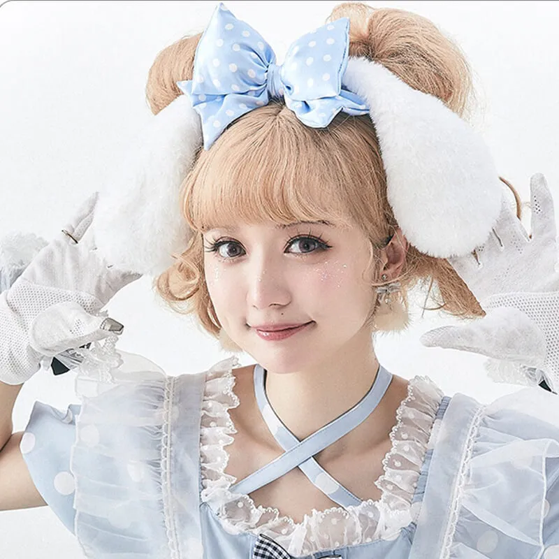 Cinnamoroll Ears KC With Polka Dots Bowknot