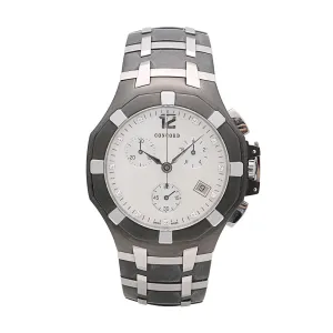 Concord Saratoga Black PVD & Stainless Steel MOP Diamond Dial 40mm Quartz (Preowned)