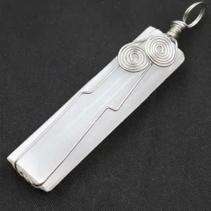 Crystal Pendant - Selenite Wire Wrapped