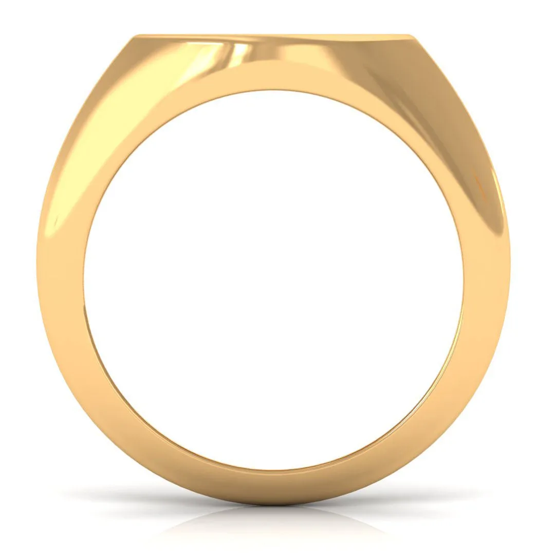Cubic Zirconia Aries Zodiac Signet Ring
