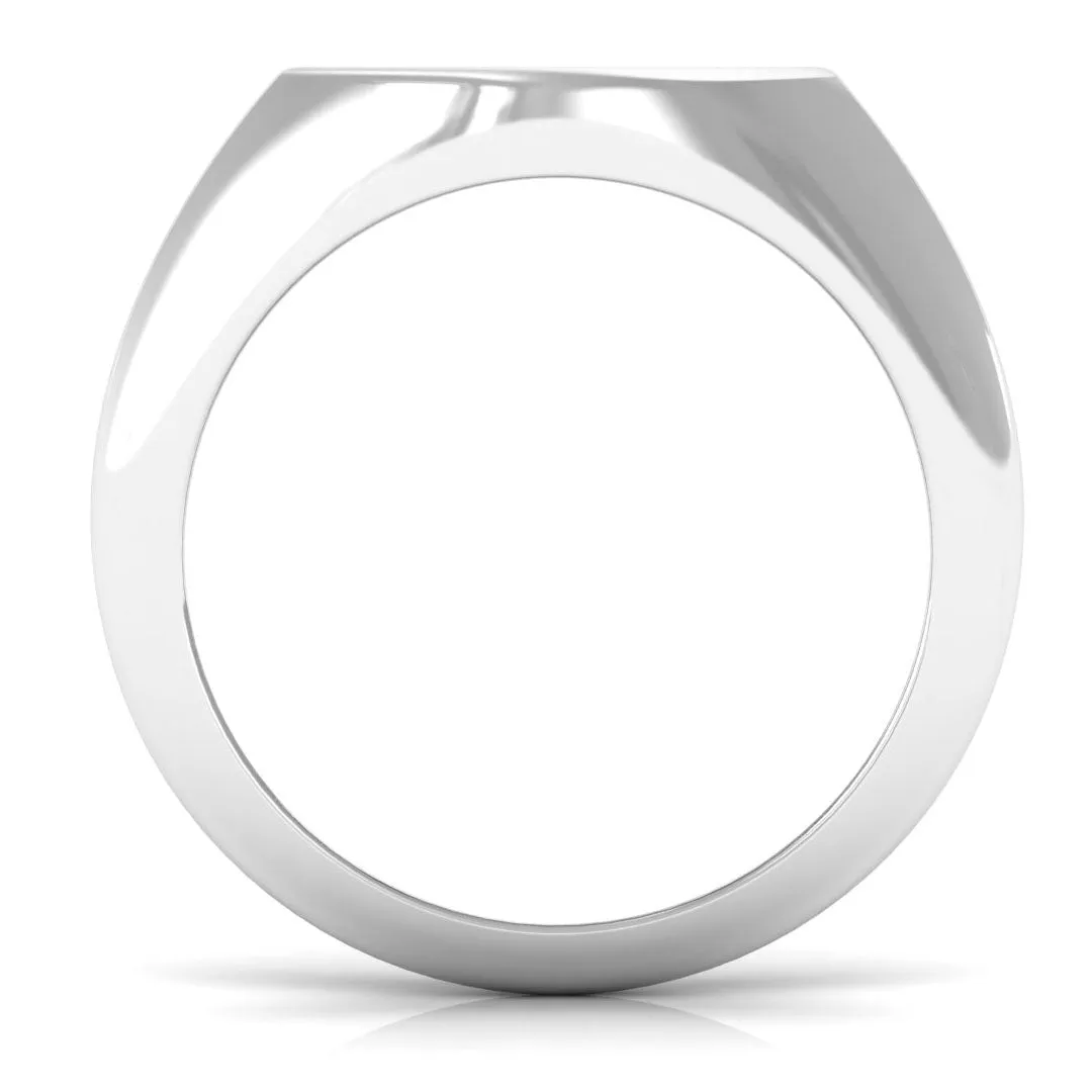 Cubic Zirconia Aries Zodiac Signet Ring