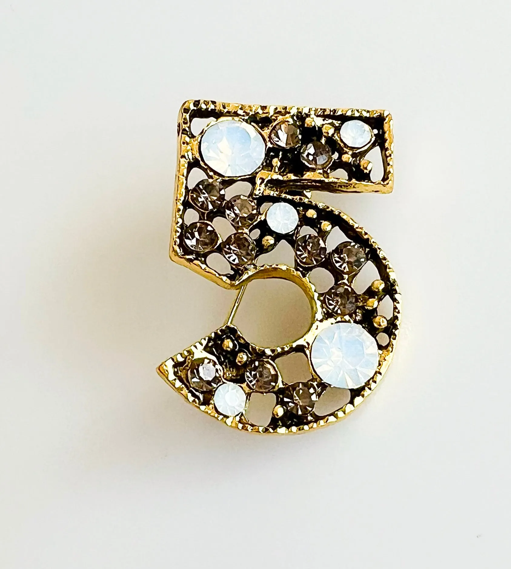 CZ No.5 Brooch