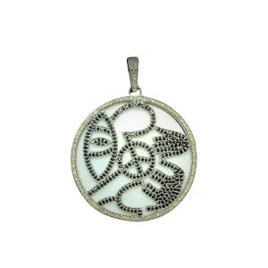 Delicate Lucky Symbol Spinal Pendant With Diamond