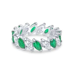 Demeter Eternity Ring (Emerald)