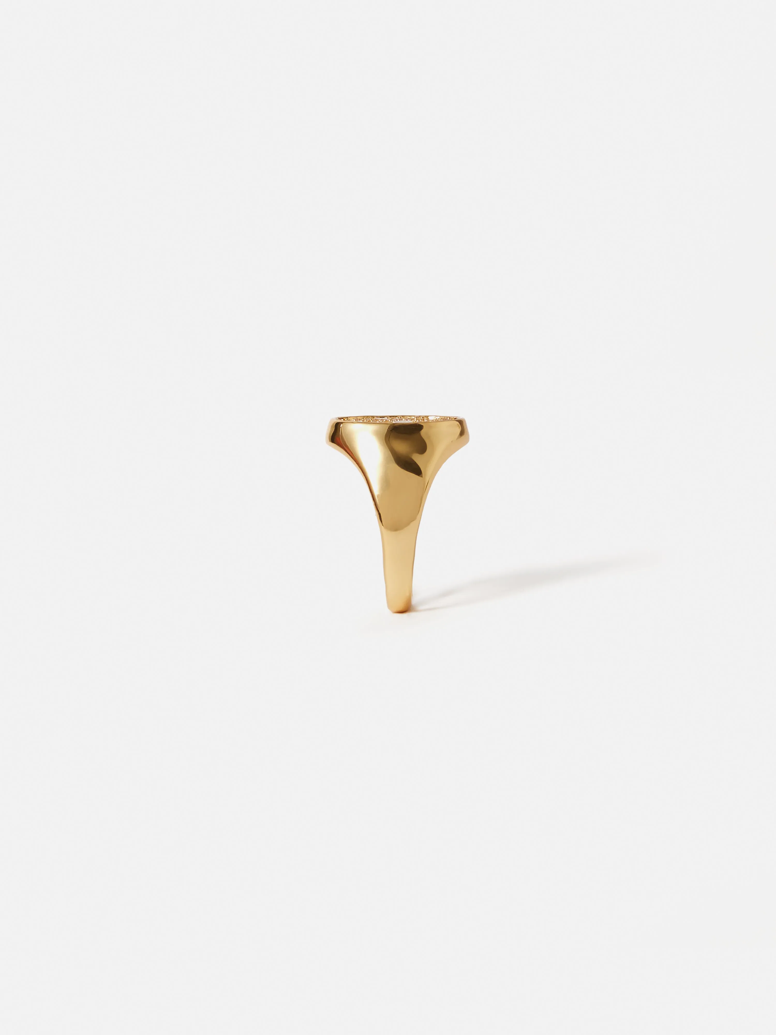 Diamante Signet Ring | Gold