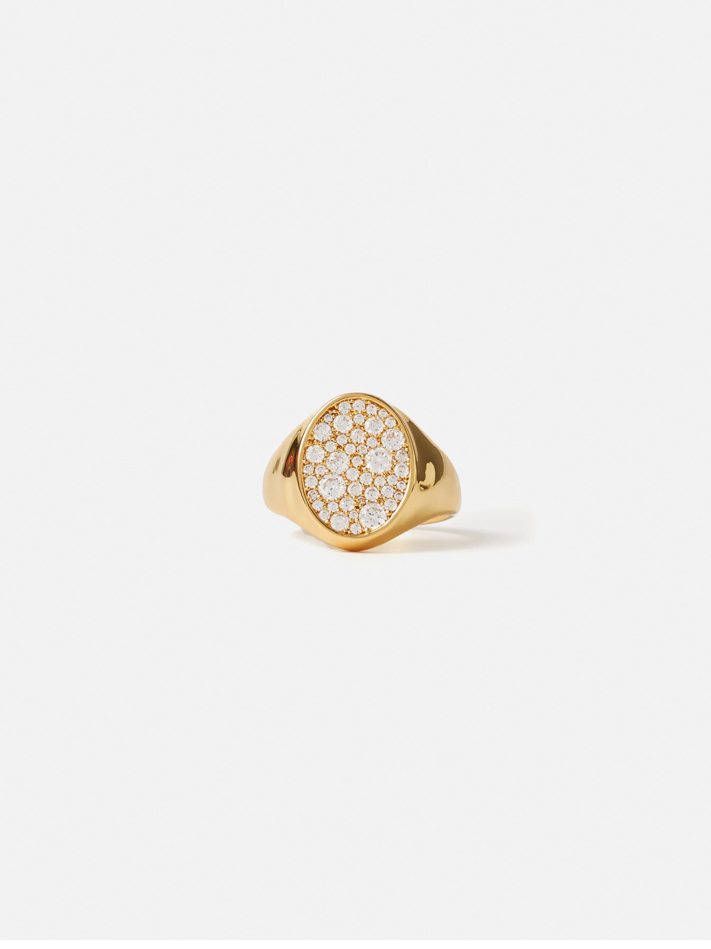 Diamante Signet Ring | Gold