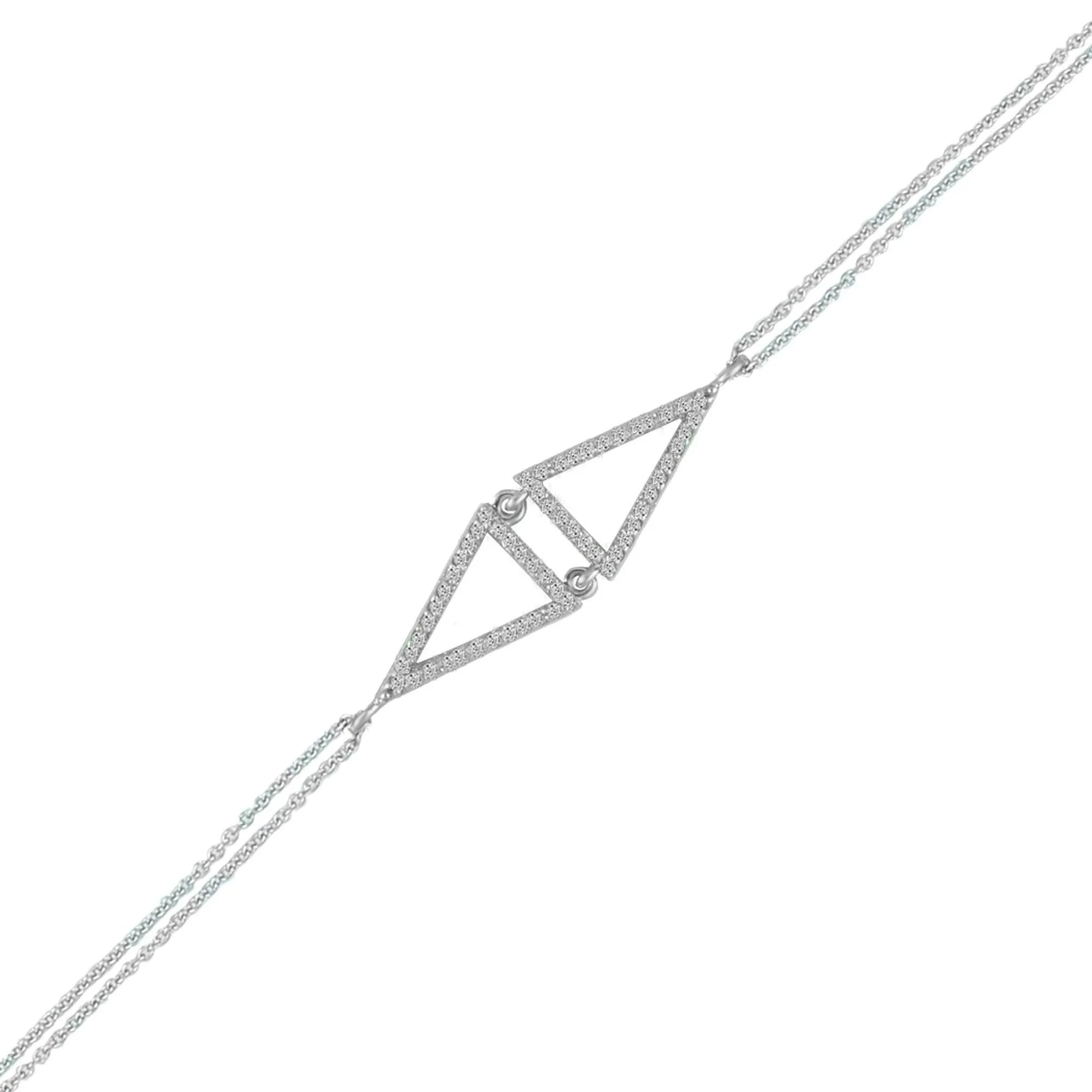 Diamond Accent Fashion Bracelet in 10K White Gold