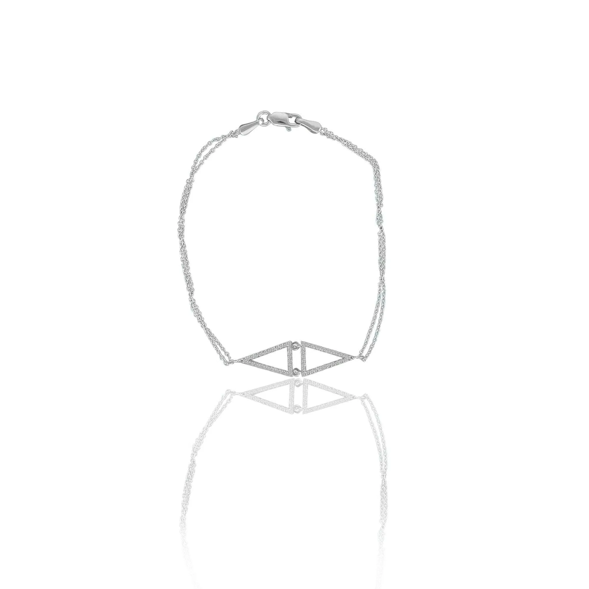 Diamond Accent Fashion Bracelet in 10K White Gold