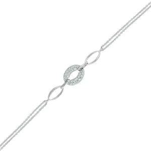 Diamond Accent Fashion Bracelet in Sterling Silver