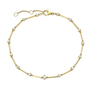 Diamond and Gold Bar Constellation Bracelet