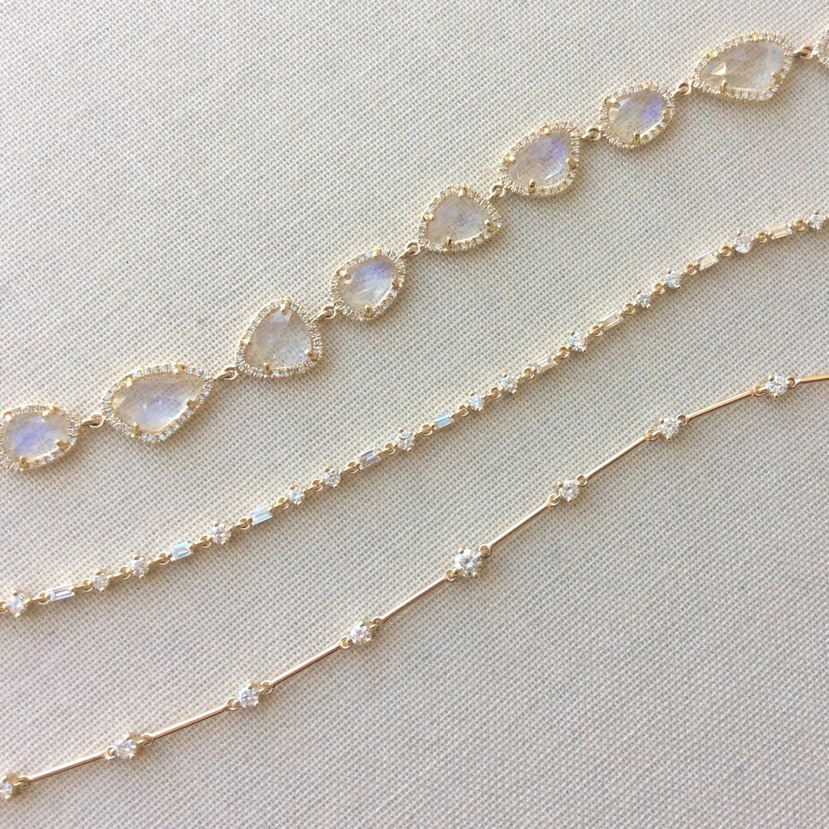 Diamond and Gold Bar Constellation Bracelet