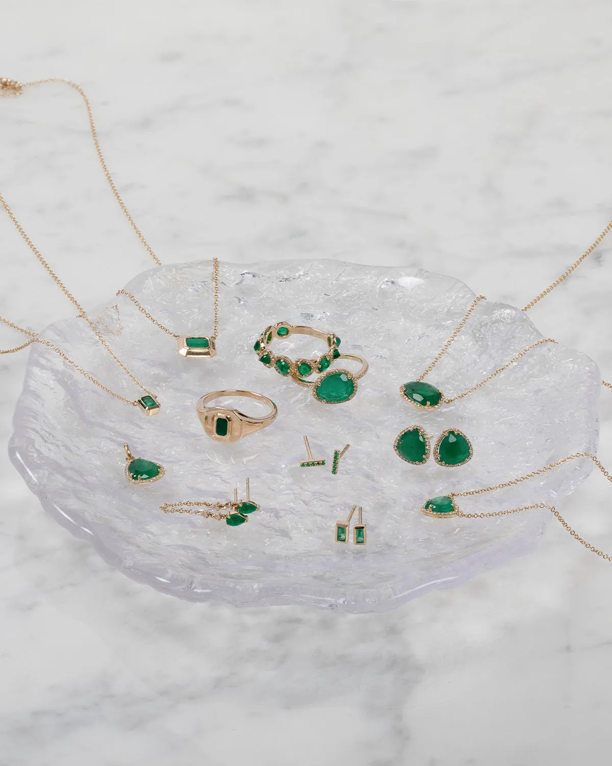 Diamond Emerald Necklace