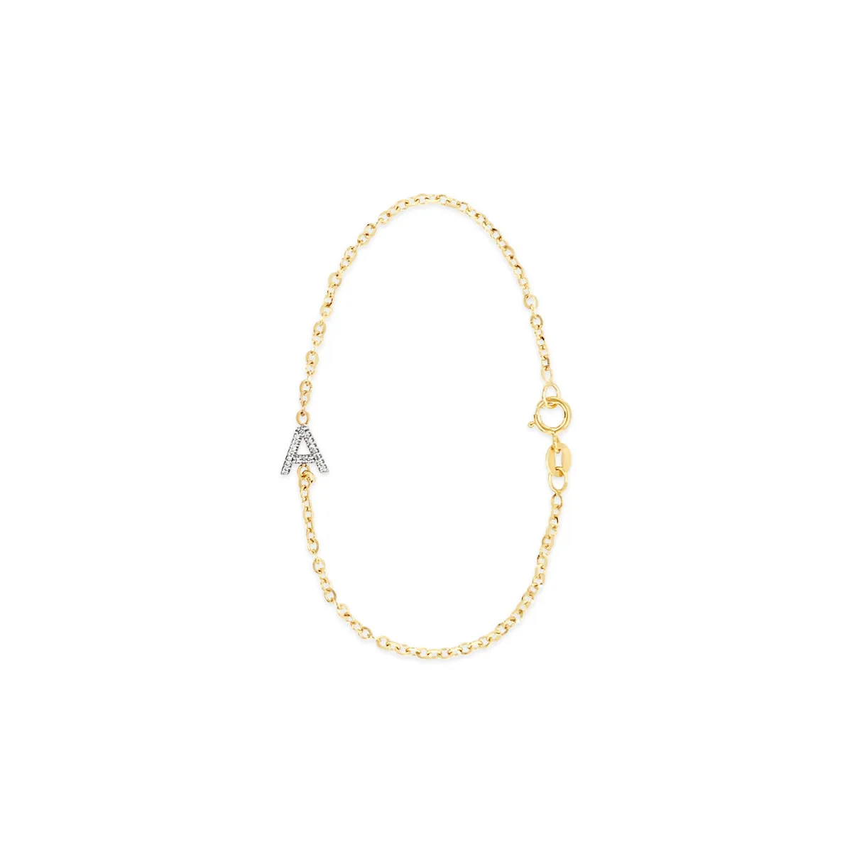 Diamond Initial Bracelet