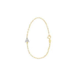 Diamond Initial Bracelet