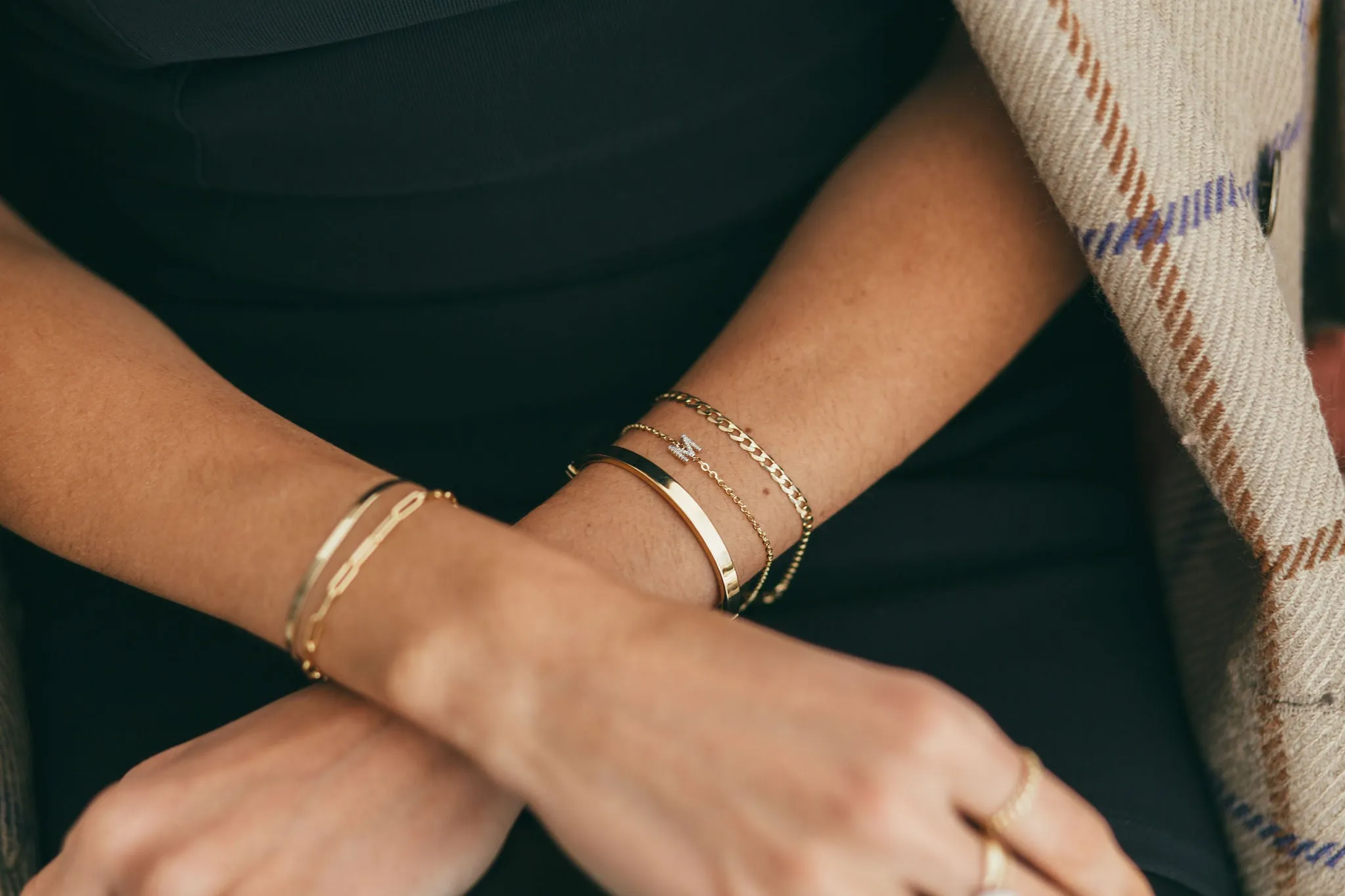 Diamond Initial Bracelet