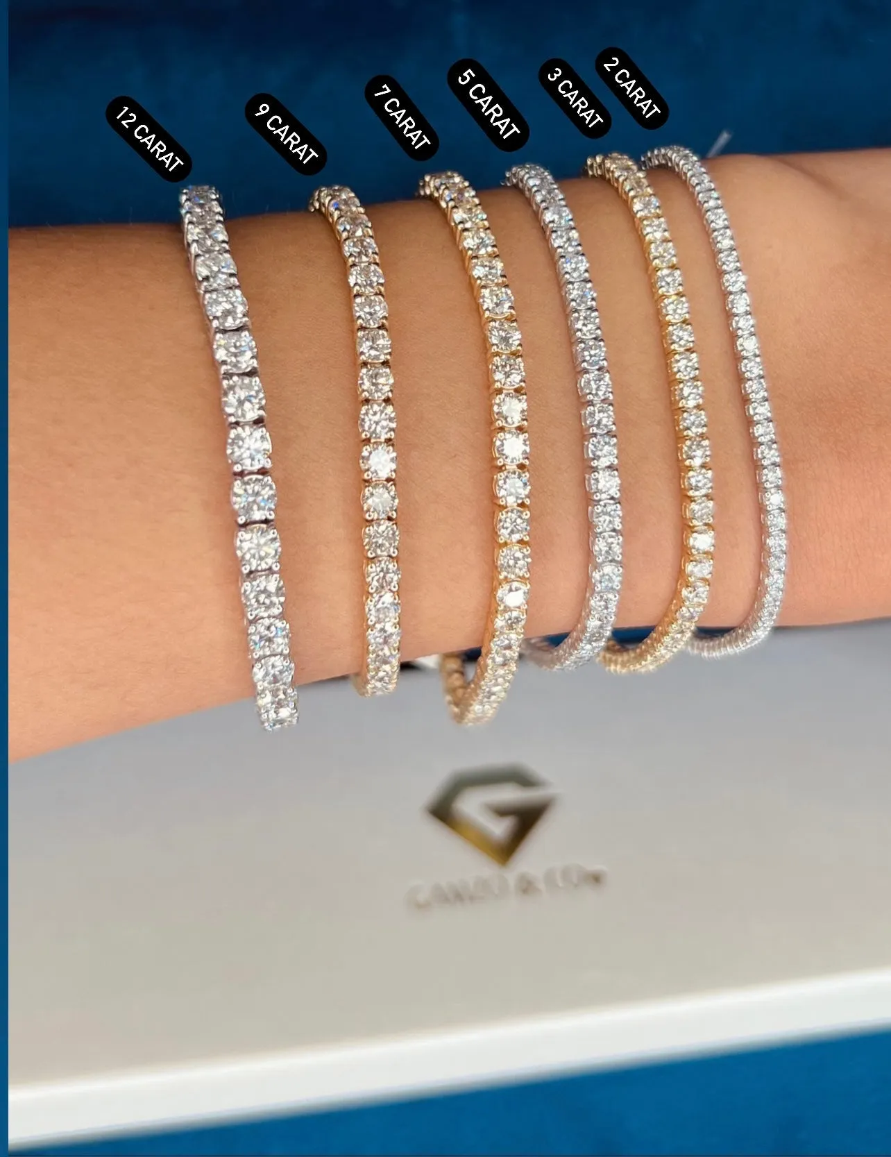 Diamond Tennis Bracelet - Natural Round Diamonds