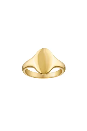 Egg Signet Pinky Ring - Size 7