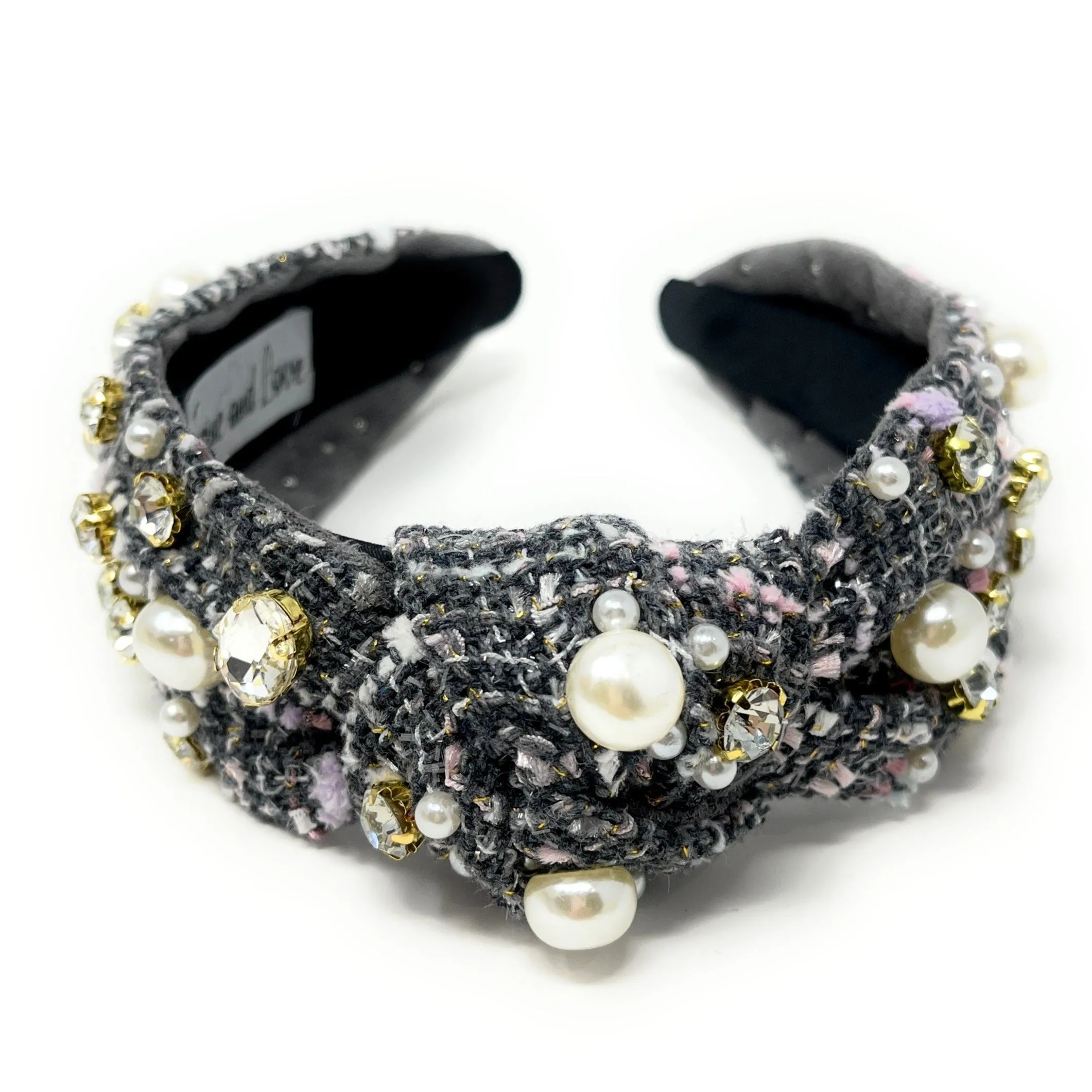Eira Jeweled Pearl Knot Headband