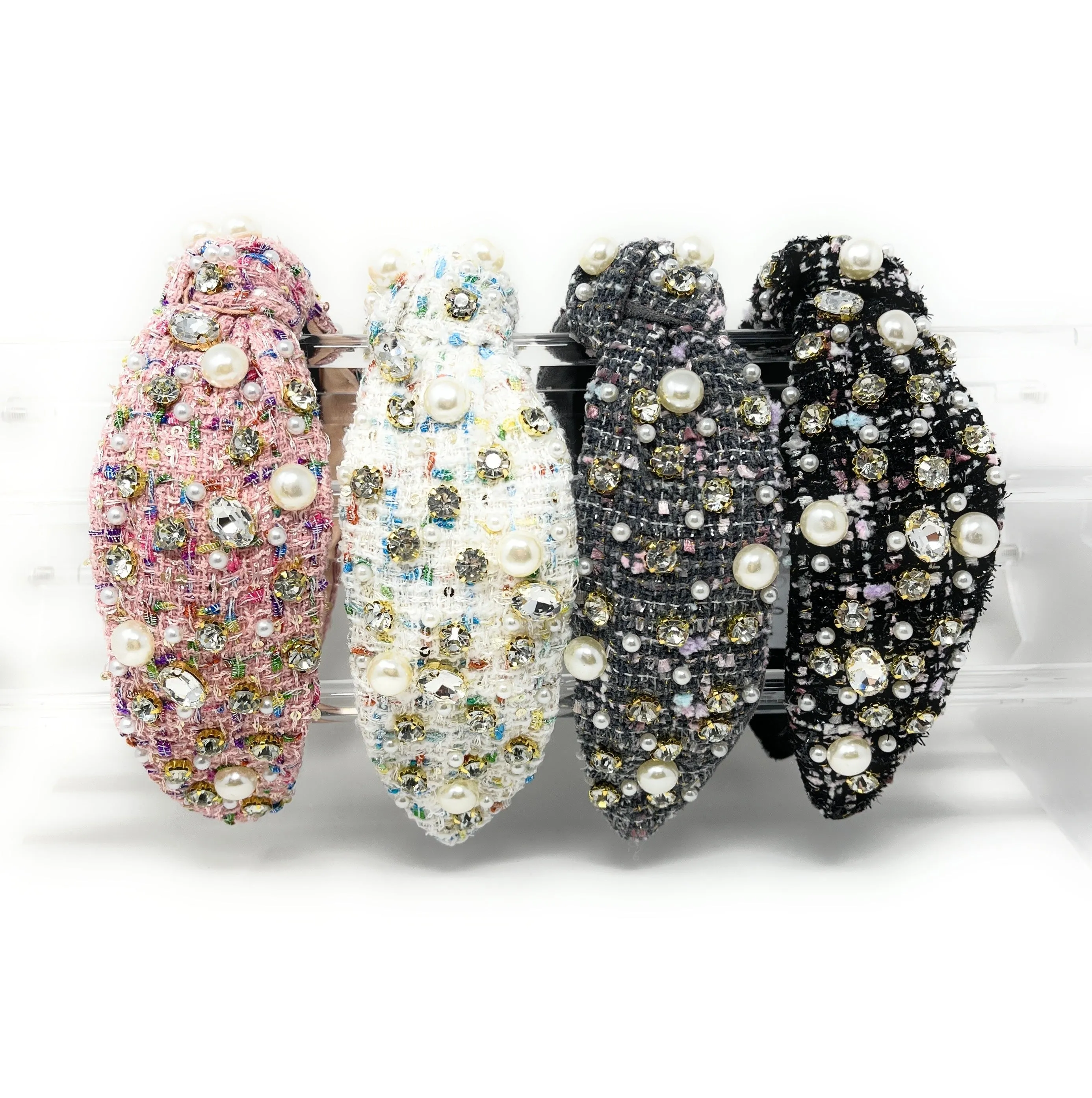Eira Jeweled Pearl Knot Headband