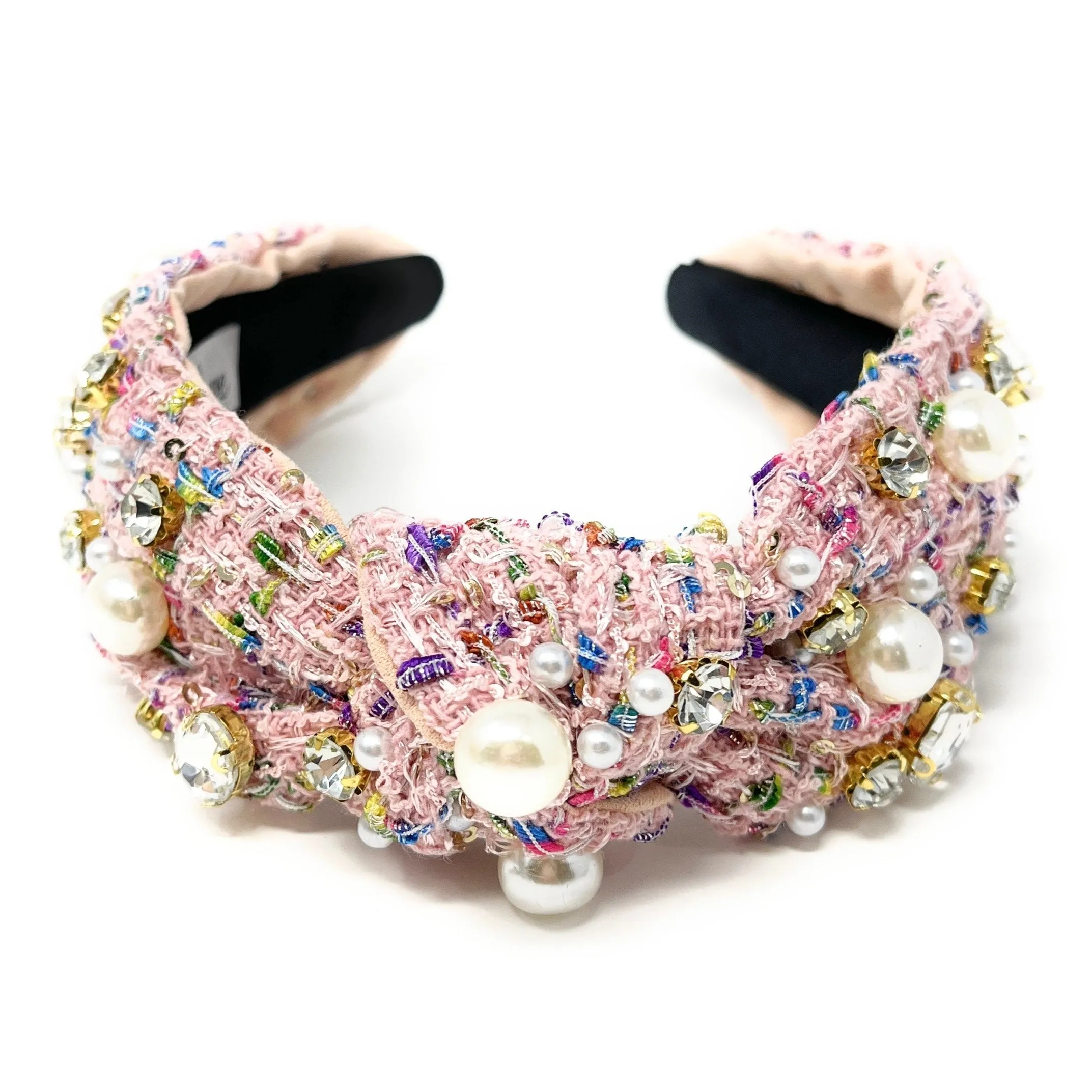 Eira Jeweled Pearl Knot Headband