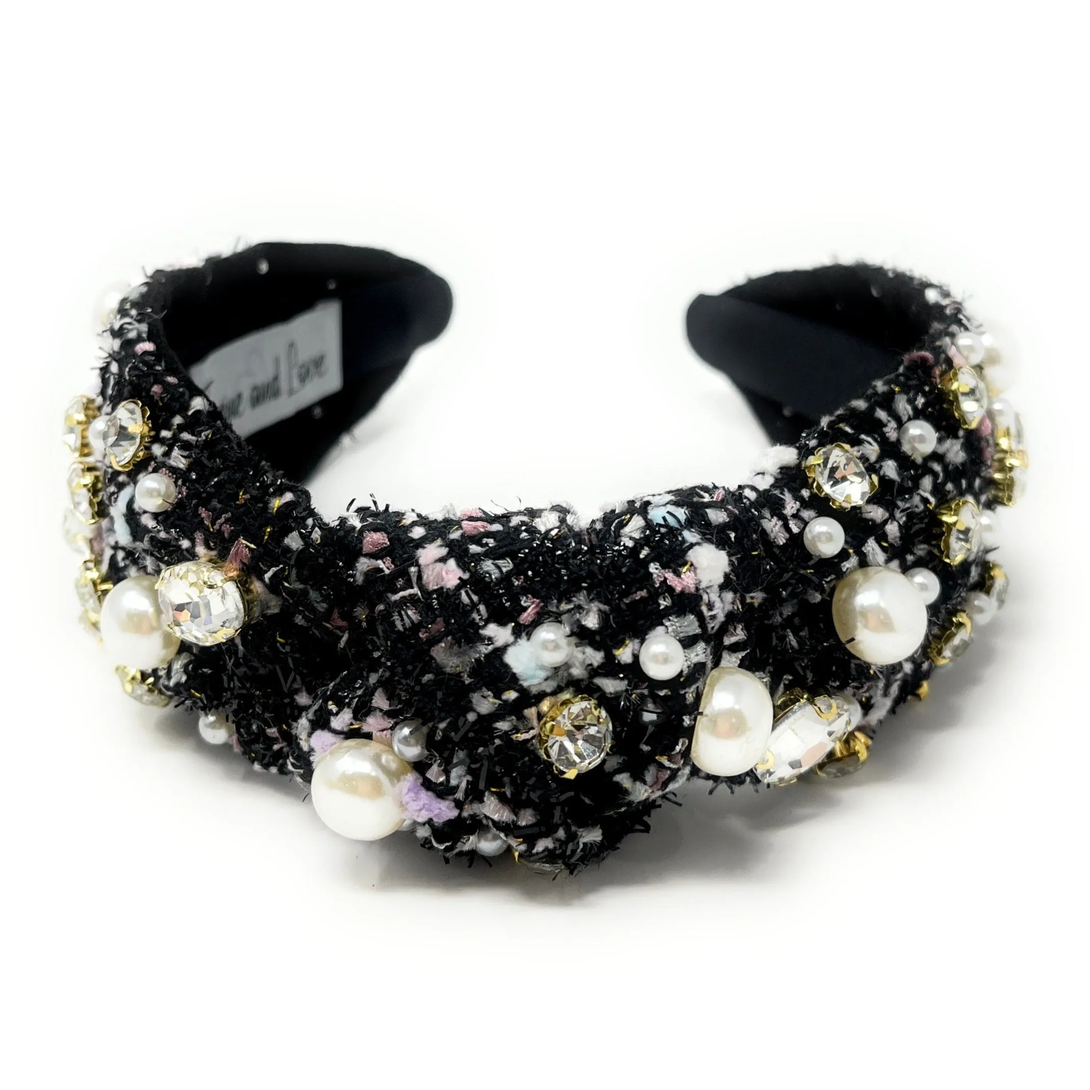 Eira Jeweled Pearl Knot Headband