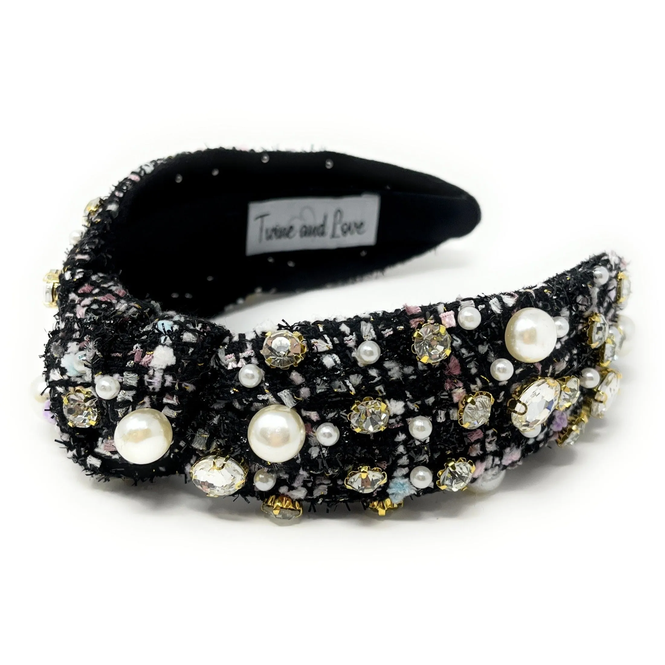 Eira Jeweled Pearl Knot Headband