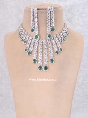 Emerald Aafiyah Zirconia Jewellery Set