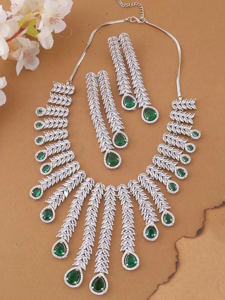 Emerald Aafiyah Zirconia Jewellery Set