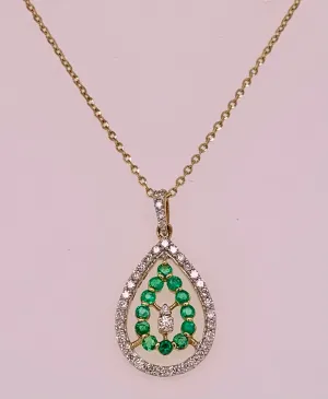 Emerald & Diamond Pendant