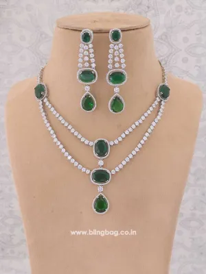 Emerald  Bethany Zirconia Jewellery Set