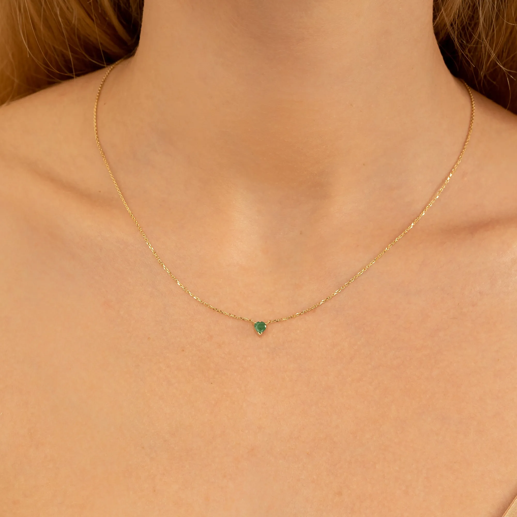 Emerald Heart Necklace, Corin