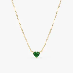 Emerald Heart Necklace, Corin