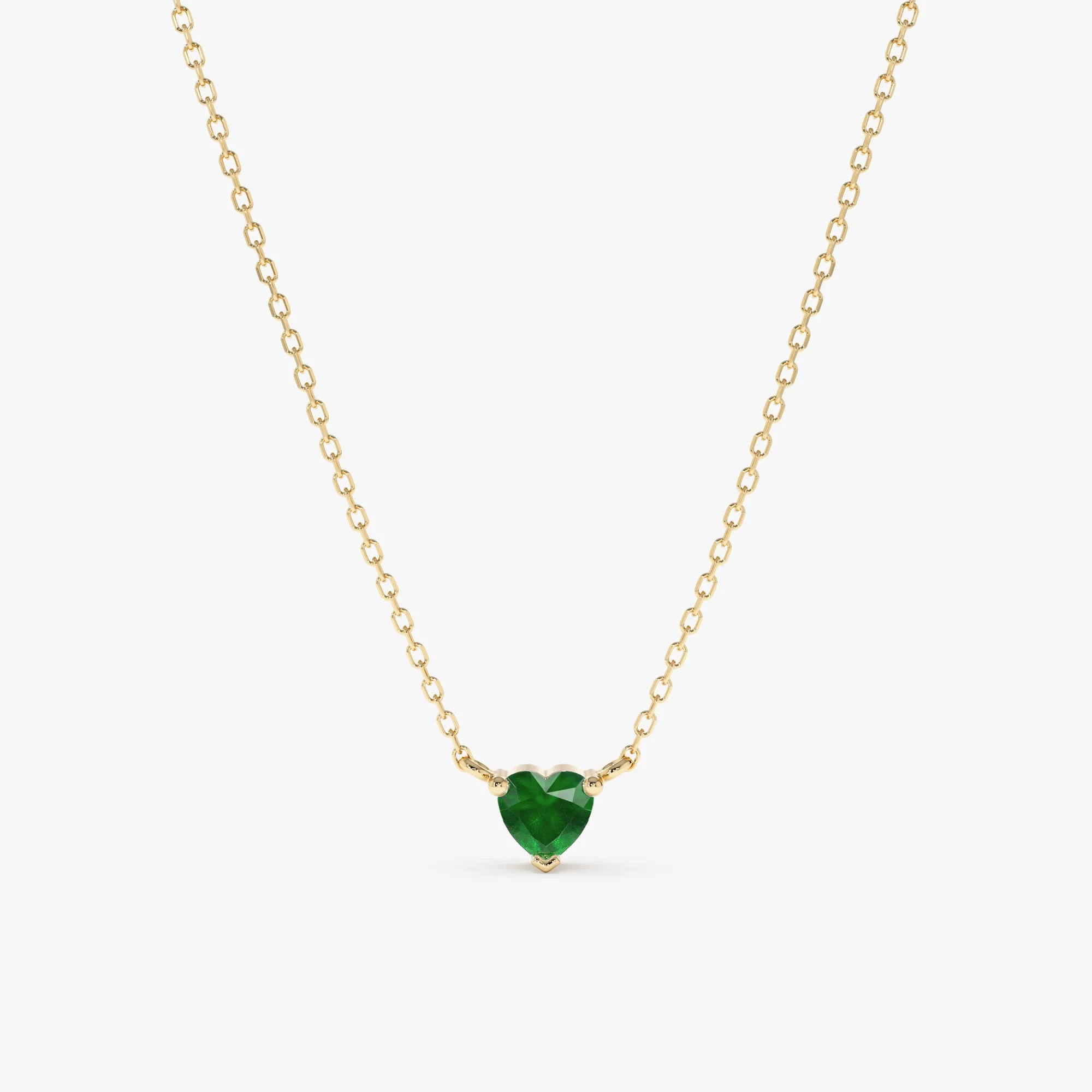 Emerald Heart Necklace, Corin