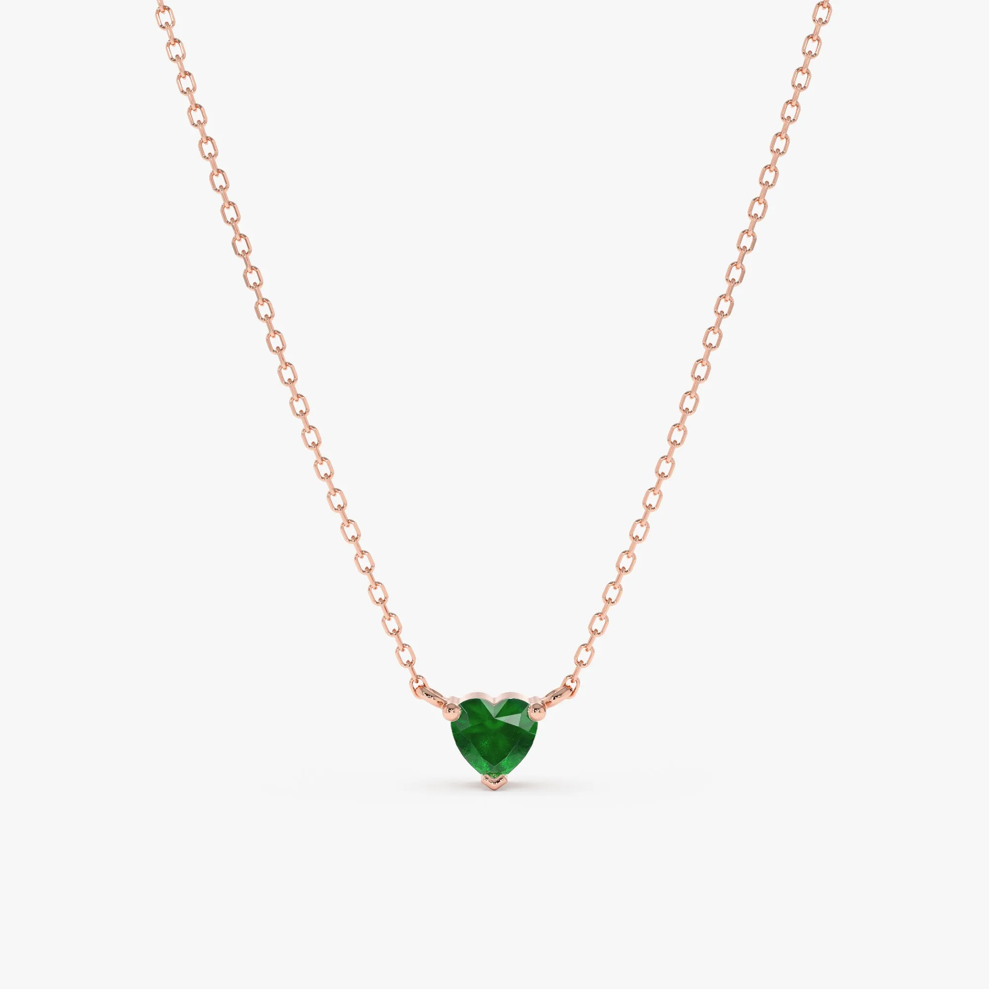 Emerald Heart Necklace, Corin