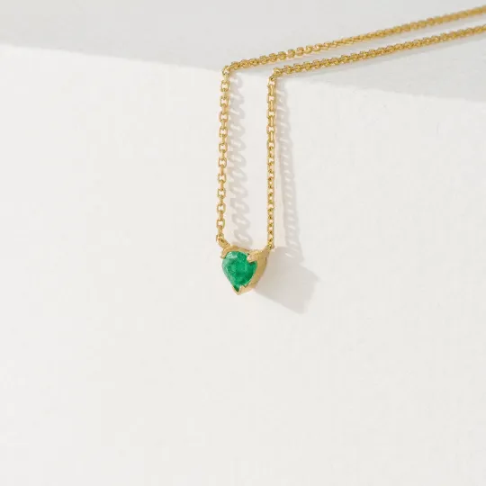 Emerald Heart Necklace, Corin