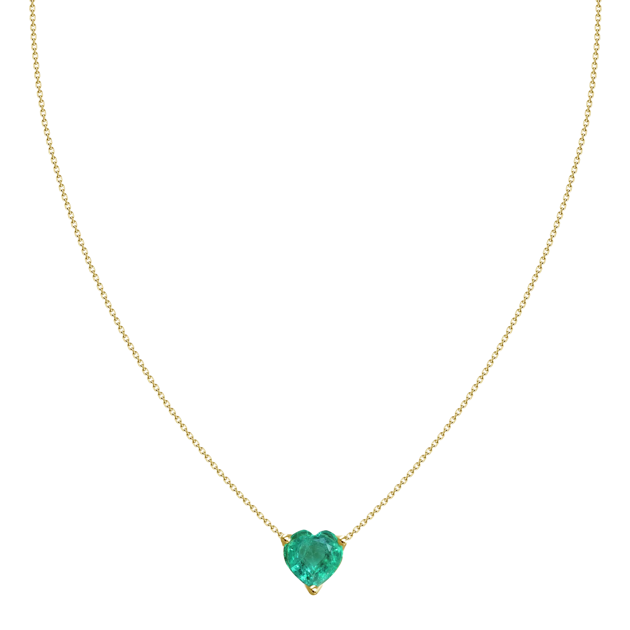 Emerald Heart Necklace