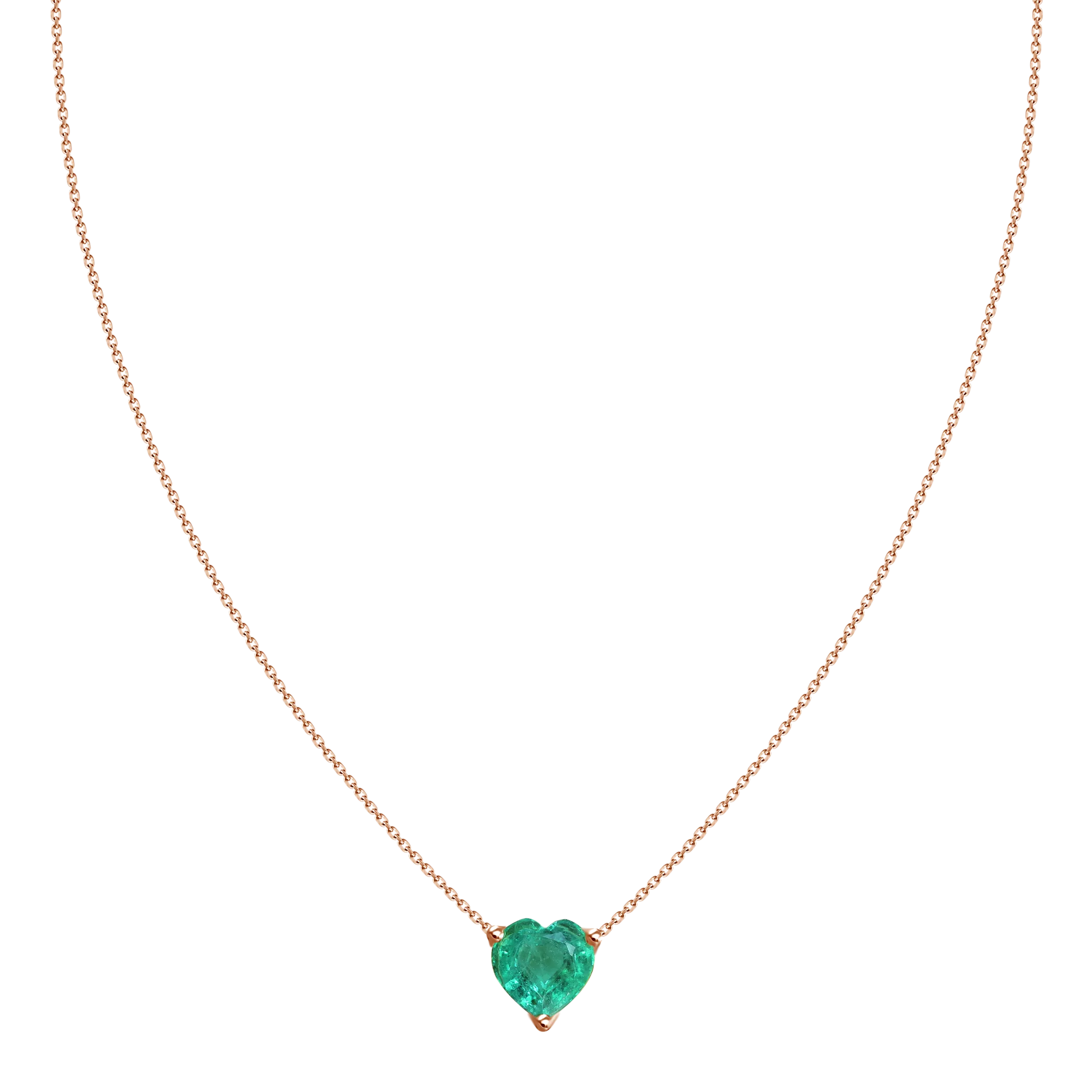 Emerald Heart Necklace
