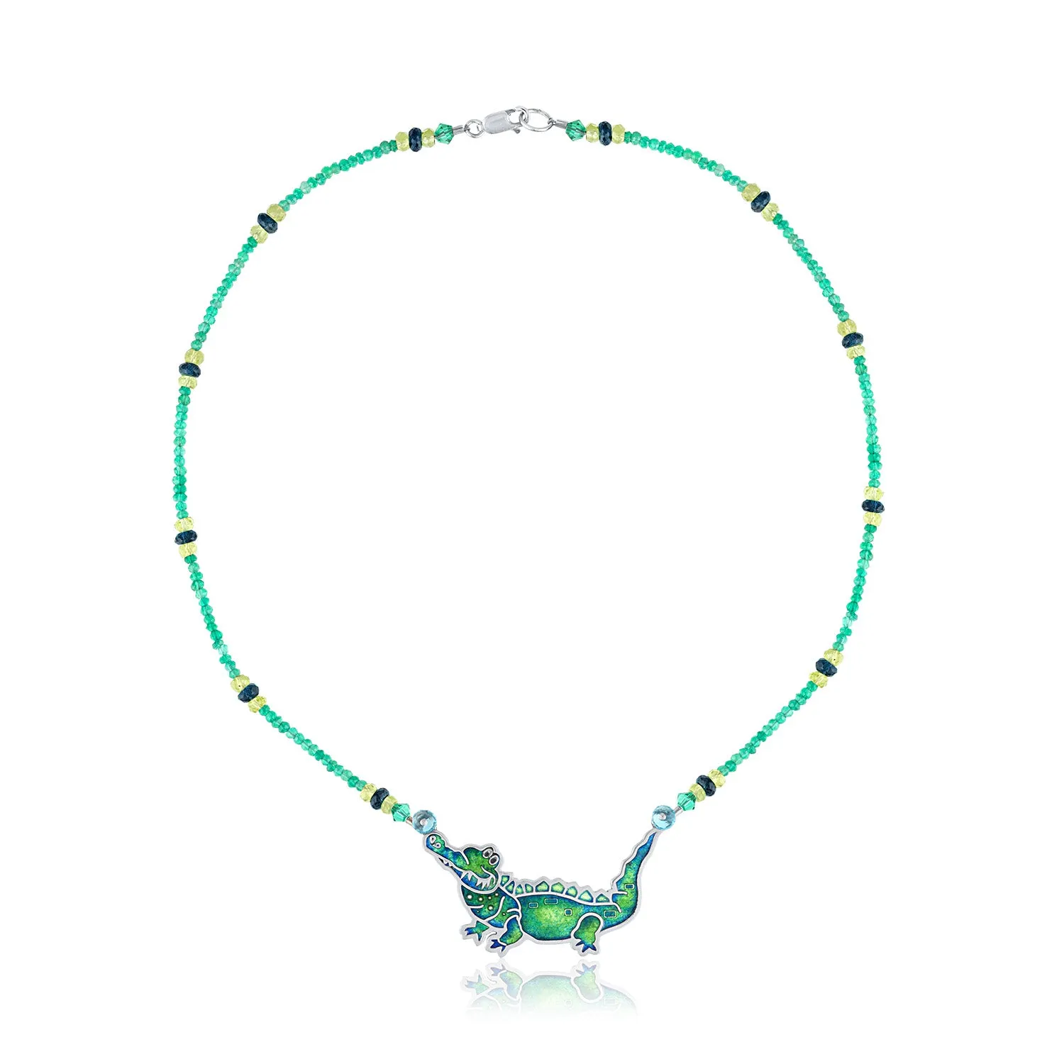 Enamel Limited Edition Alligator Necklace