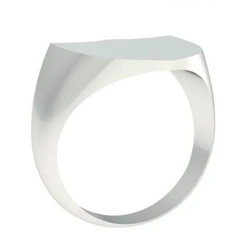 Family Crest Style Shield Signet Ring - 16mm x 15mm