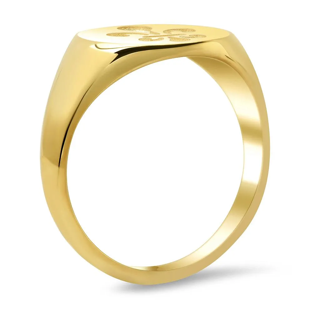 Fleur de Lis Signet Ring for Men