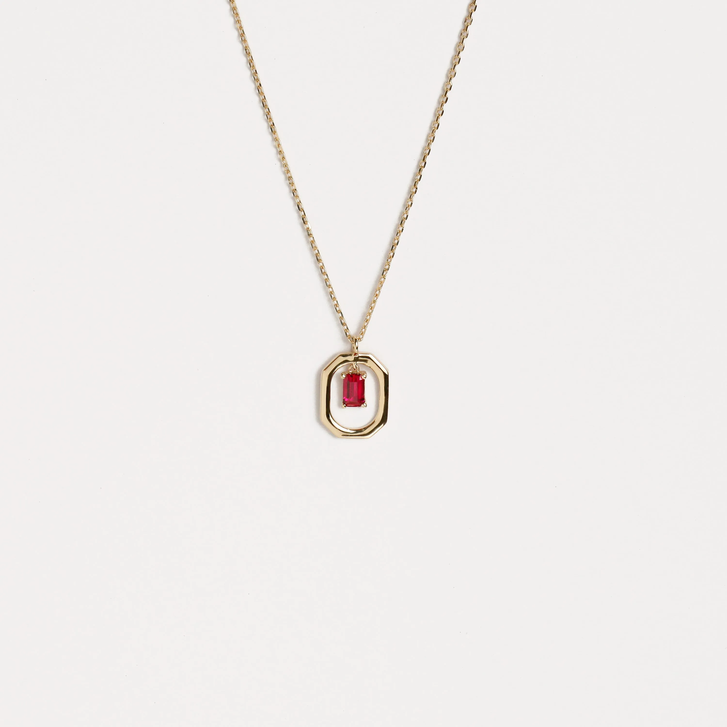 Floating Emerald Necklace