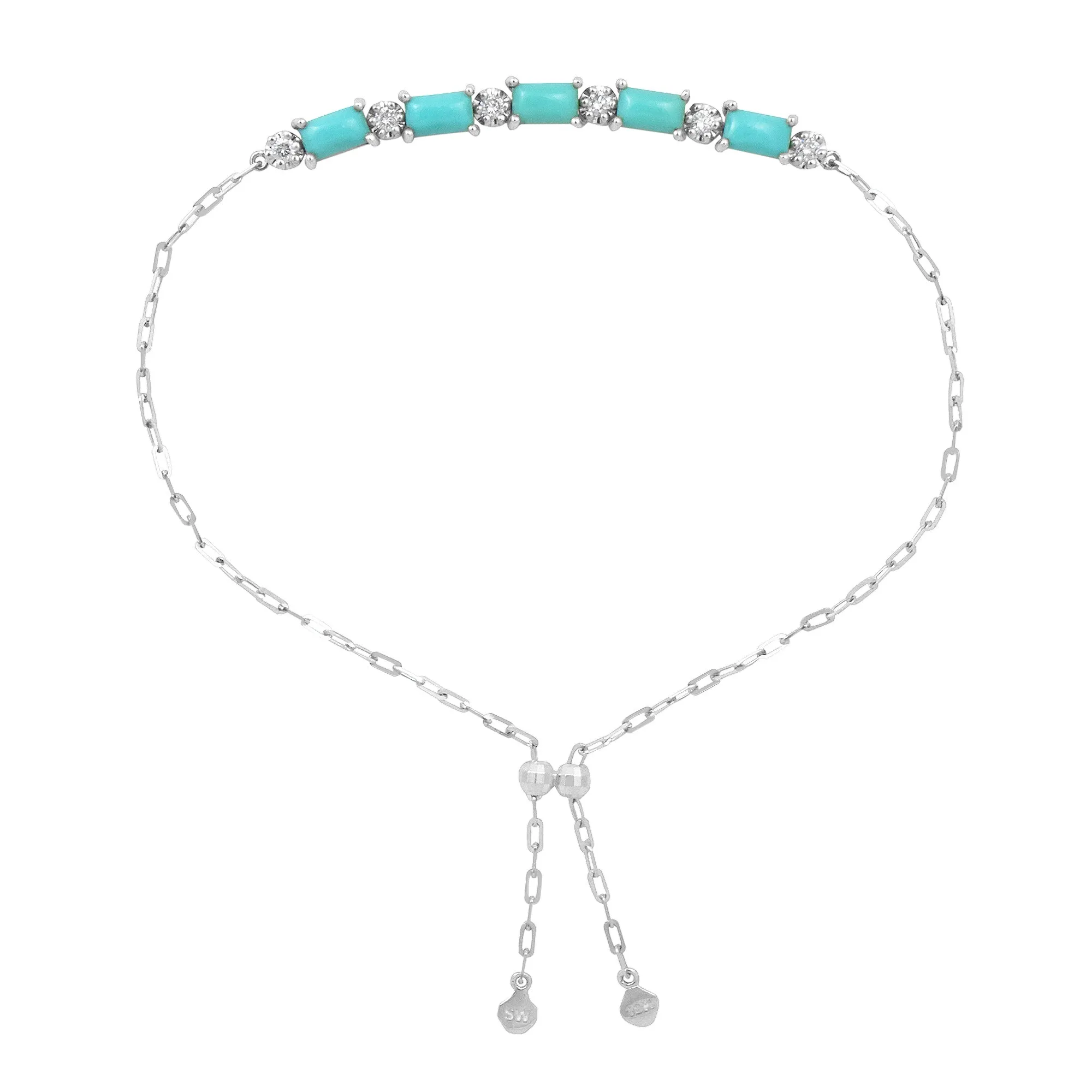Gemstone 18K Perfect Fit Cabochon Bracelet