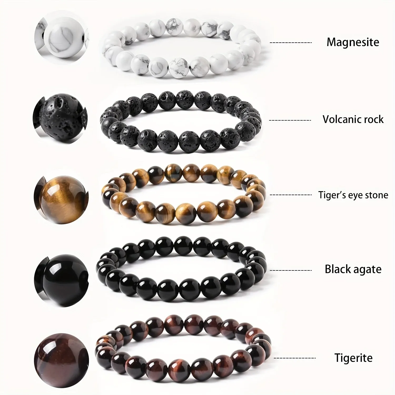 Gemstone Bracelet for Men | Chroma Variety
