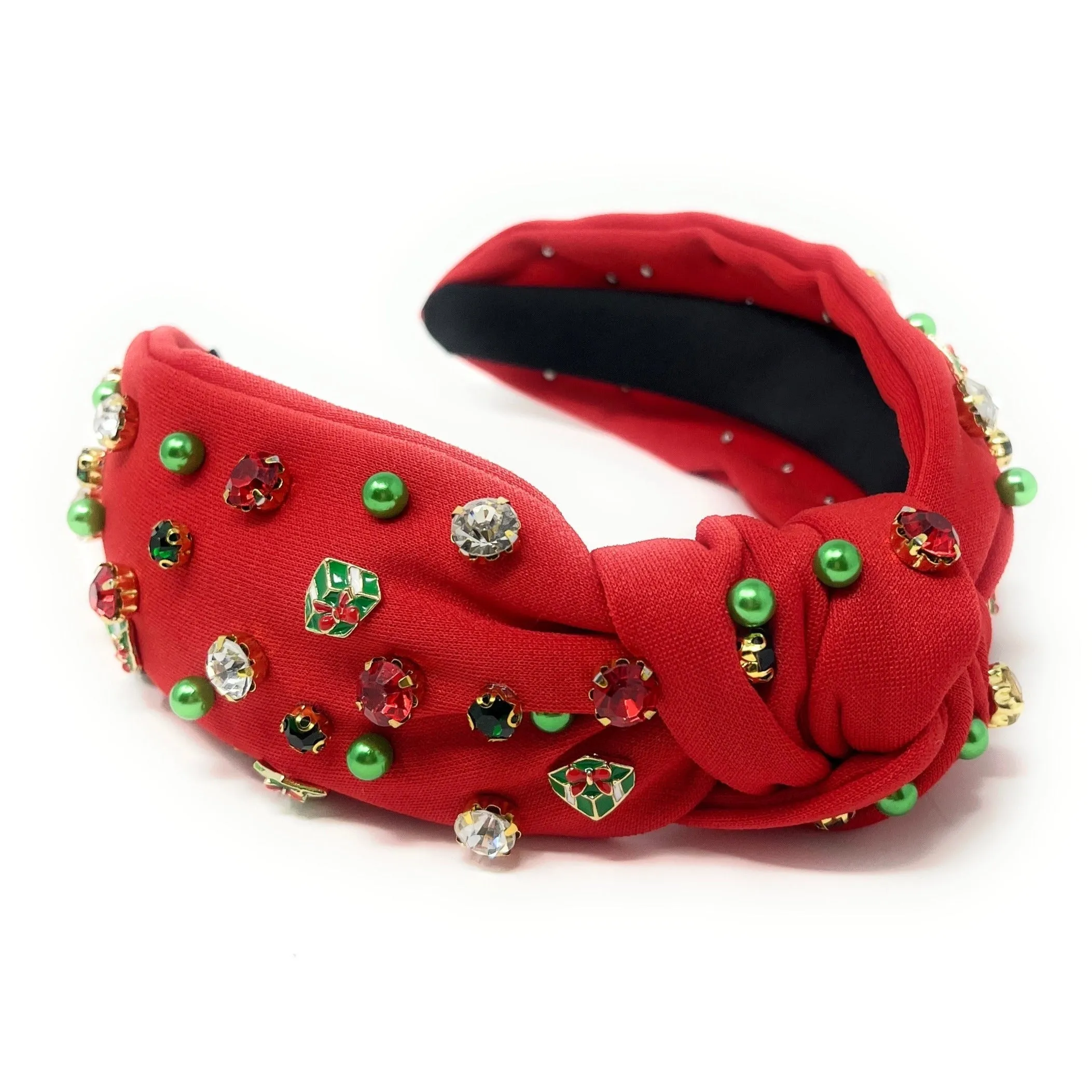Gift Charm Jeweled Knot Headband