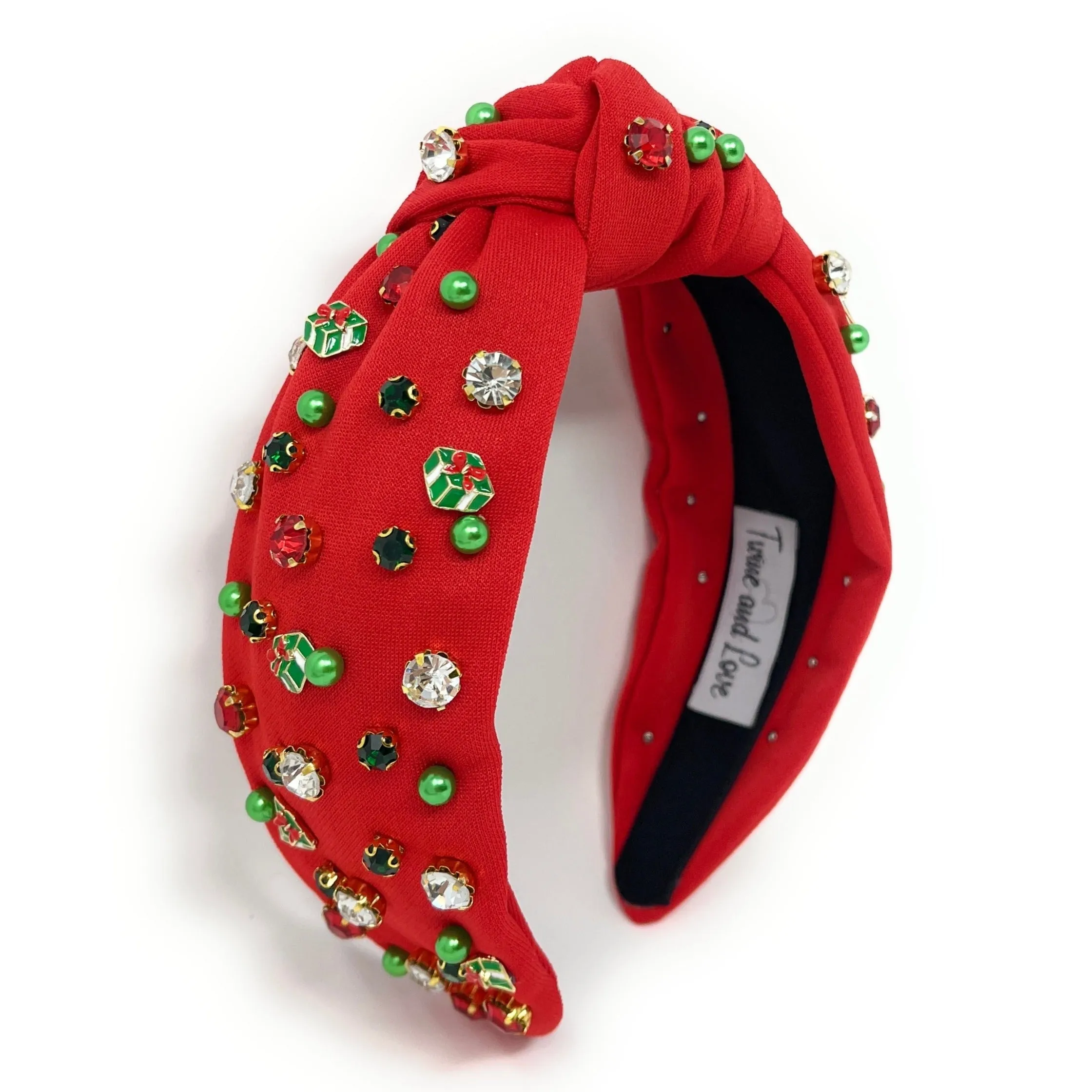 Gift Charm Jeweled Knot Headband