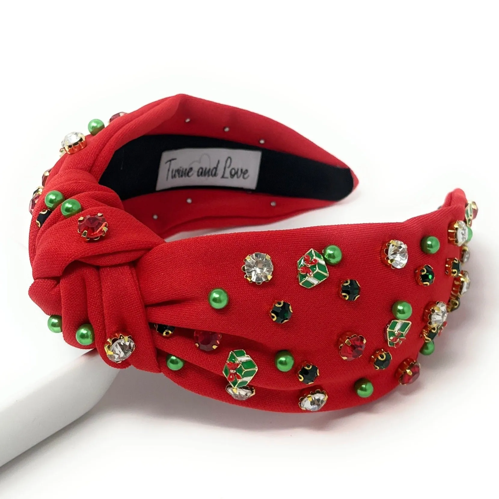 Gift Charm Jeweled Knot Headband