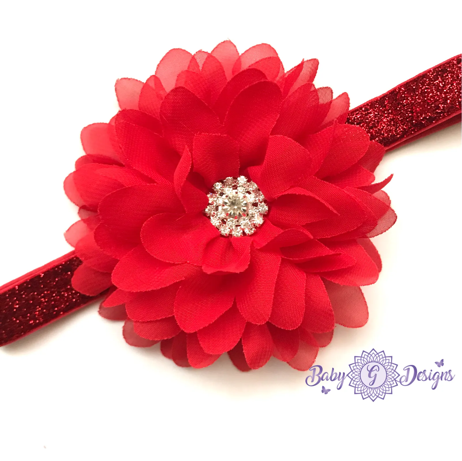 Glitter elastic headband