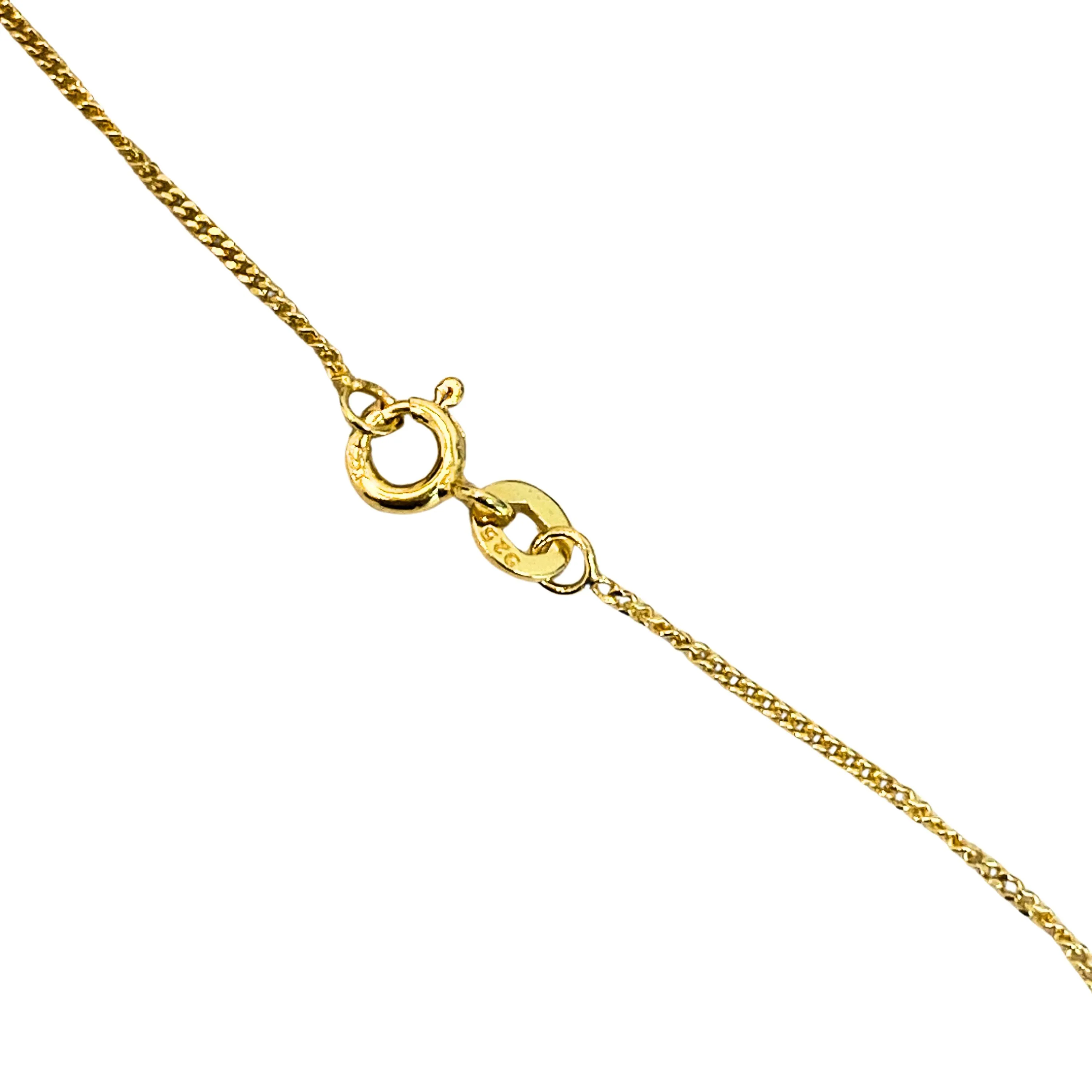 Gold Heart Birthstone Necklace