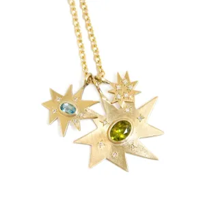 Gold KAPOW! Cluster Charm Necklace